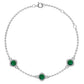 Emerald chain bracelet