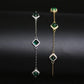Emerald chain bracelet
