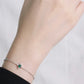 Emerald chain bracelet