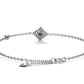 Emerald chain bracelet