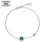 Emerald chain bracelet