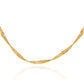 14k Gold Singapore Twisted Chain Link Necklace