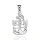925 Sterling Silver United States Navy Fleet Senior Chief Petty Officer Officially Licensed Anchor Pendant Necklace