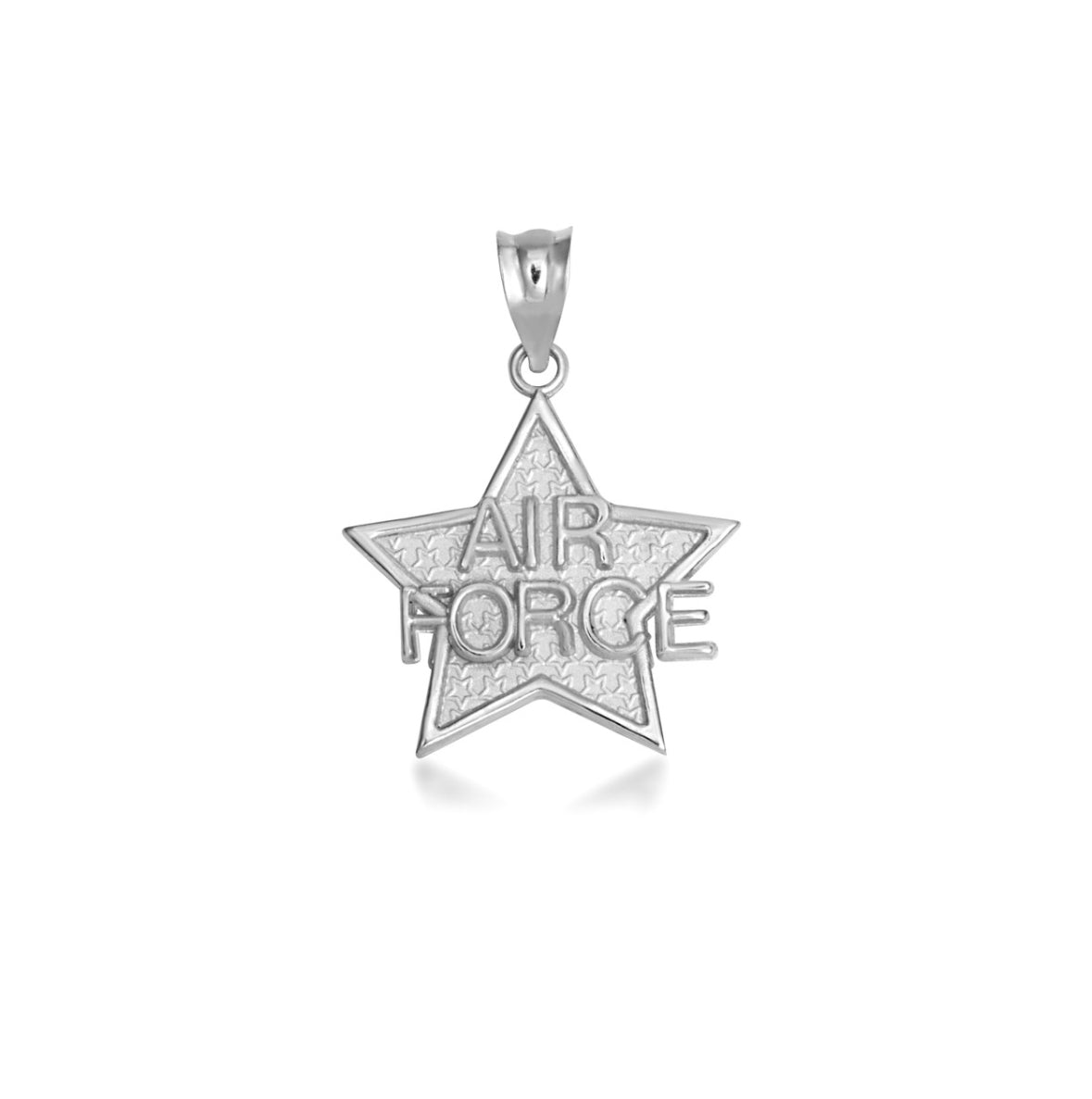 925 Sterling Silver United States Air Force Star Officially Licensed Pendant Necklace