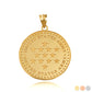Gold US Army Historical Stars Engravable Pendant Necklace