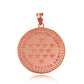 Gold US Army Historical Stars Engravable Pendant Necklace