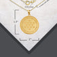 Gold US Army Historical Stars Engravable Pendant Necklace