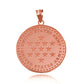 Gold US Army Historical Stars Engravable Pendant Necklace