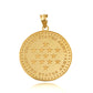 Gold US Army Historical Stars Engravable Pendant Necklace