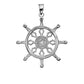 Sterling Silver Dharma Wheel Buddhism Symbol