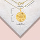Gold Religious Interfaith Spiritual Medallion Pendant Necklace