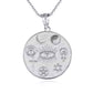 Gold Religious Interfaith Spiritual Medallion Pendant Necklace