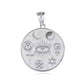 Gold Religious Interfaith Spiritual Medallion Pendant Necklace