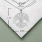 Silver 925 Scottish Rite Double Headed Eagle Pendant Necklace