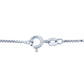 925 Sterling Silver Men's Box Chain Link Necklace 0.97mm