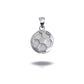 925 Sterling Silver Soccer Ball Sports Pendant Necklace