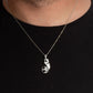 925 Sterling Silver Enamel Soccer Ball Cleats Shoe Sports Pendant Necklace