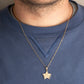 Gold United States Air Force Star Officially Licensed Pendant Necklace