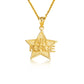 Gold United States Air Force Star Officially Licensed Pendant Necklace