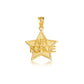 Gold United States Air Force Star Officially Licensed Pendant Necklace