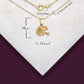 Gold Football Helmet Sports Pendant Necklace