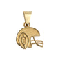 Gold Football Helmet Sports Pendant Necklace