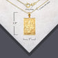 Solid Gold Diamond Cut King Of Hearts Playing Cards Pendant Necklace