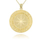 Gold Bitcoin Medallion Pendant Necklace