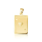 14K Yellow Gold Ace Of Hearts Playing Cards Pendant Necklace