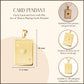 14K Yellow Gold Ace Of Hearts Playing Cards Pendant Necklace