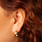 14K Yellow-Gold Chunky Puffed Hoop Earrings