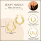 14k Yellow-Gold Polished Twist Hoop Earrings